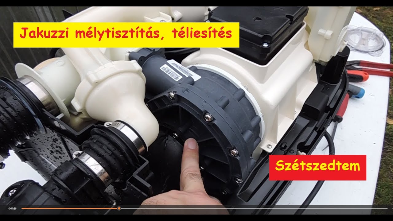 Szétszedjük a gépházat is. Felfújható Jakuzzi 🔥💧 éves nagy tisztítás, téliesítés ❄.