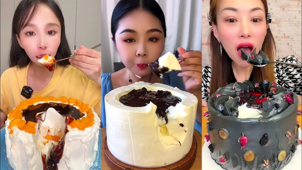Amazing Whipped Cream Cake Mukbang 😍 Favourite Cake edition #mukbang #eating
