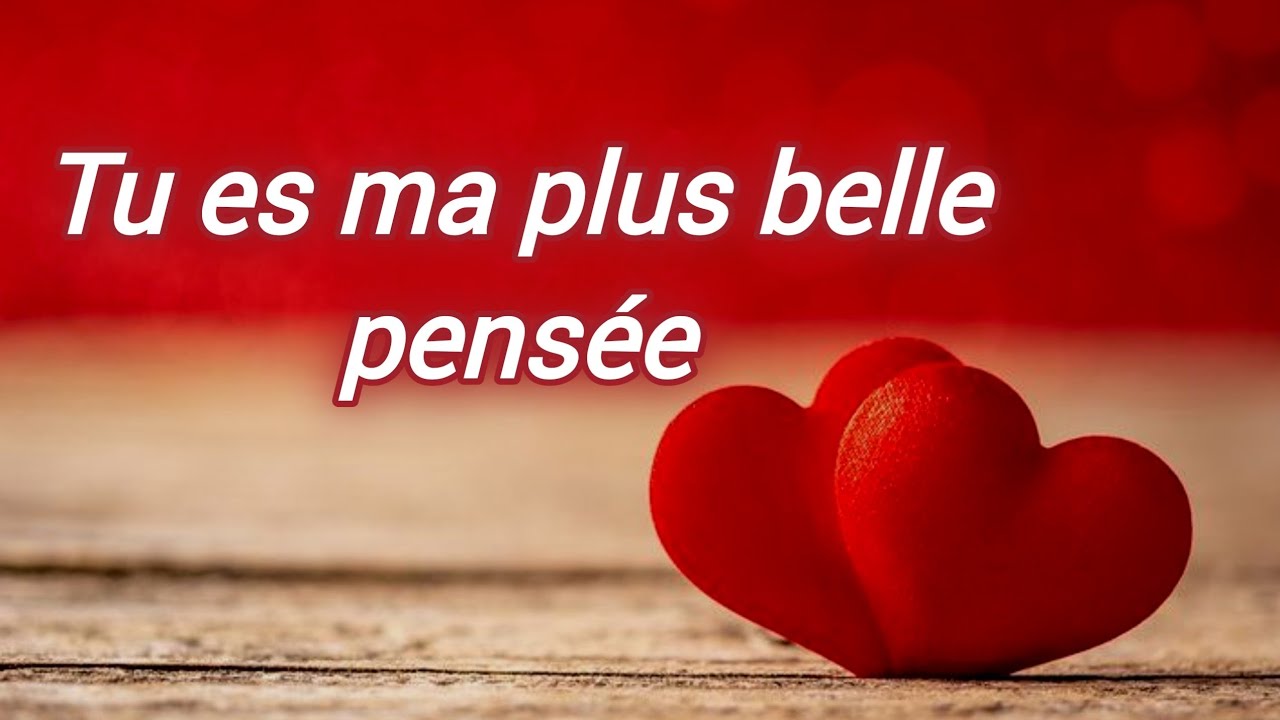 Tu es ma plus belle pensée 🌹❤️ message d'amour très touchant 💌 poème d'amour ❤️