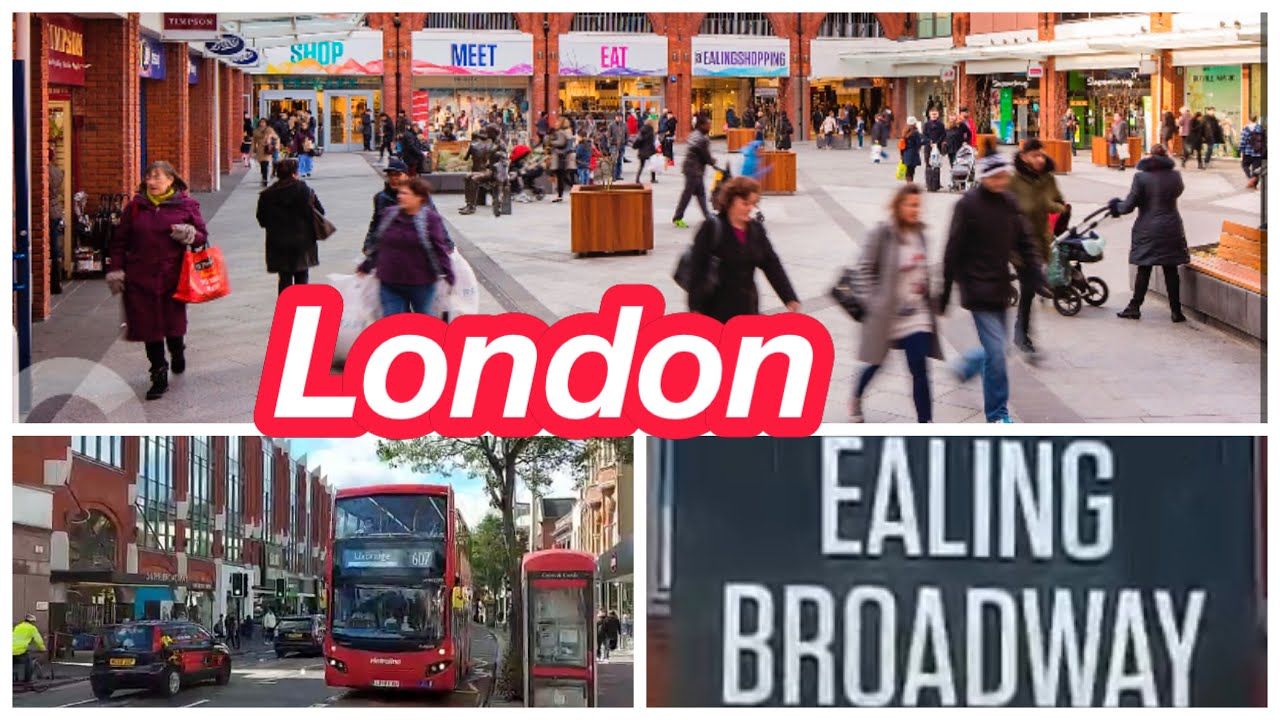 London Ealing Broadway Walkthroughs City center / Shopping Mall Uk 🇬🇧