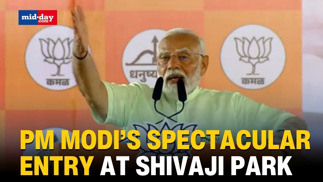PM Modi Rally in Mumbai: Amid whistles and chants, PM Modi shares stage with Raj Thackeray