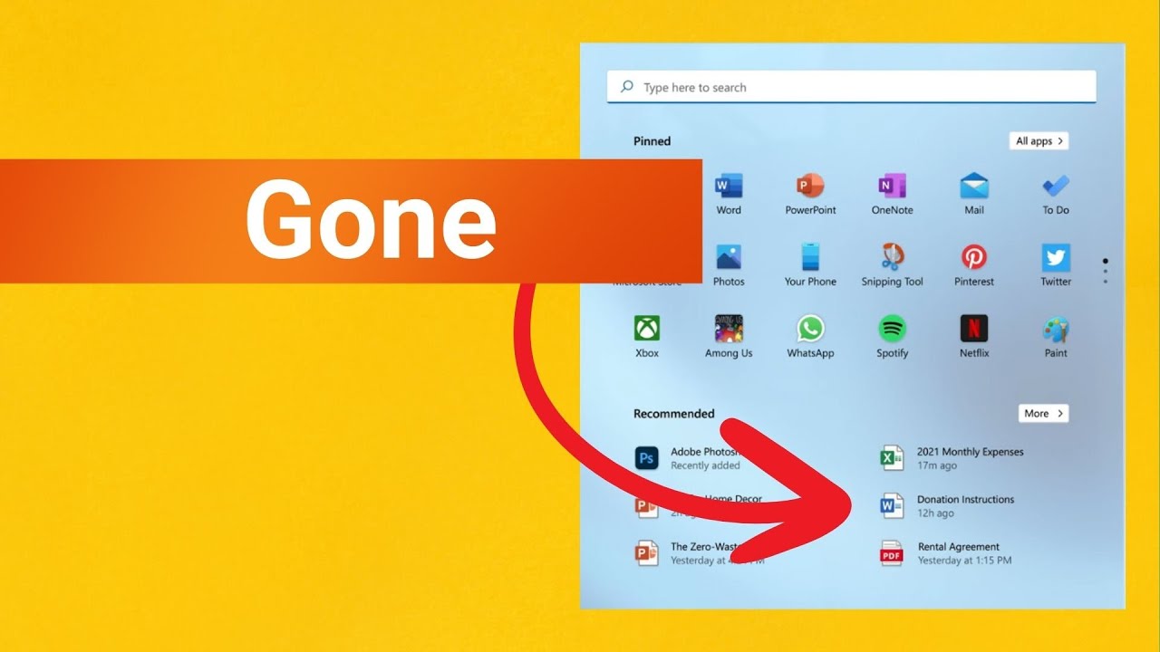 Windows 11 Remove Recommended From Start