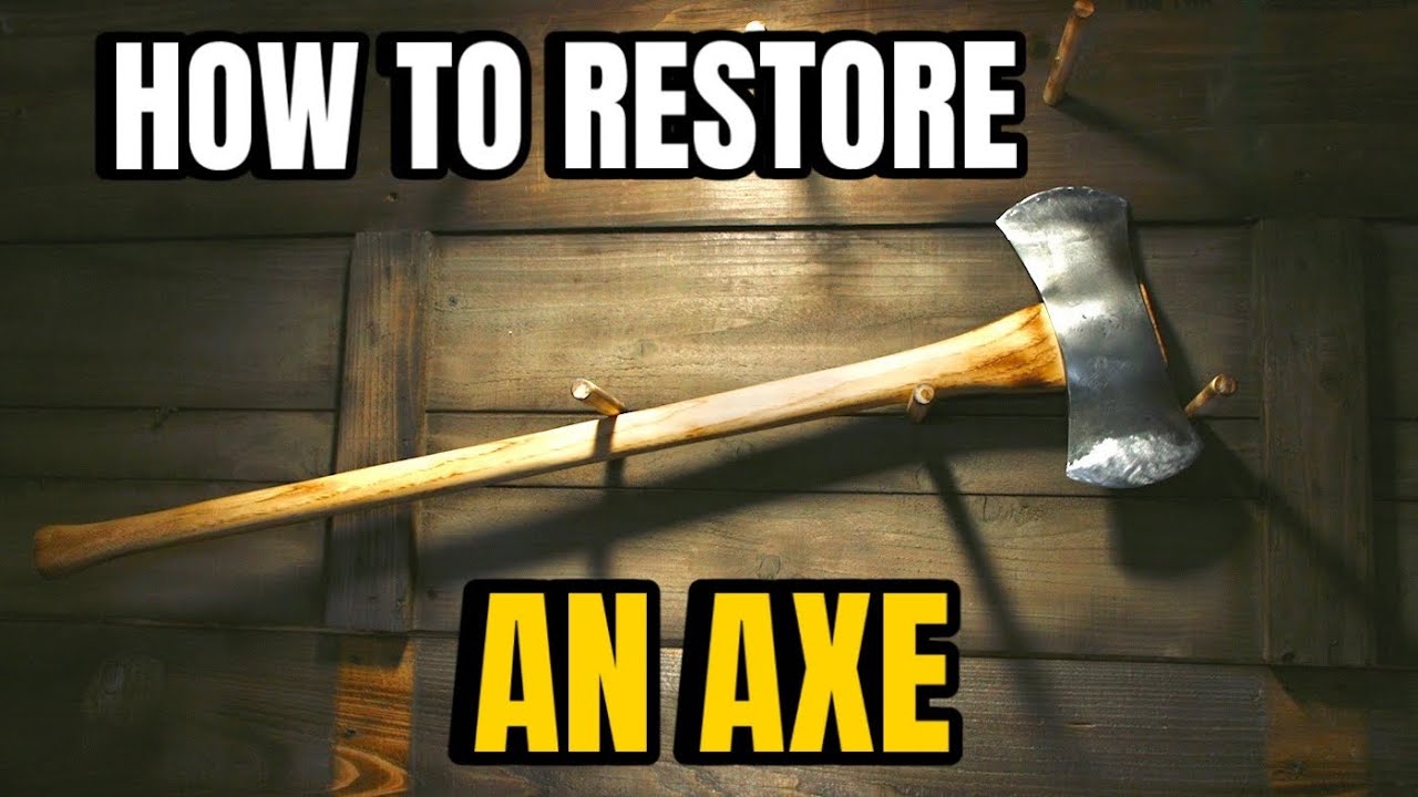 How to restore a vintage axe. How to replace the handle, reshape it, and how to sharpen the edges.