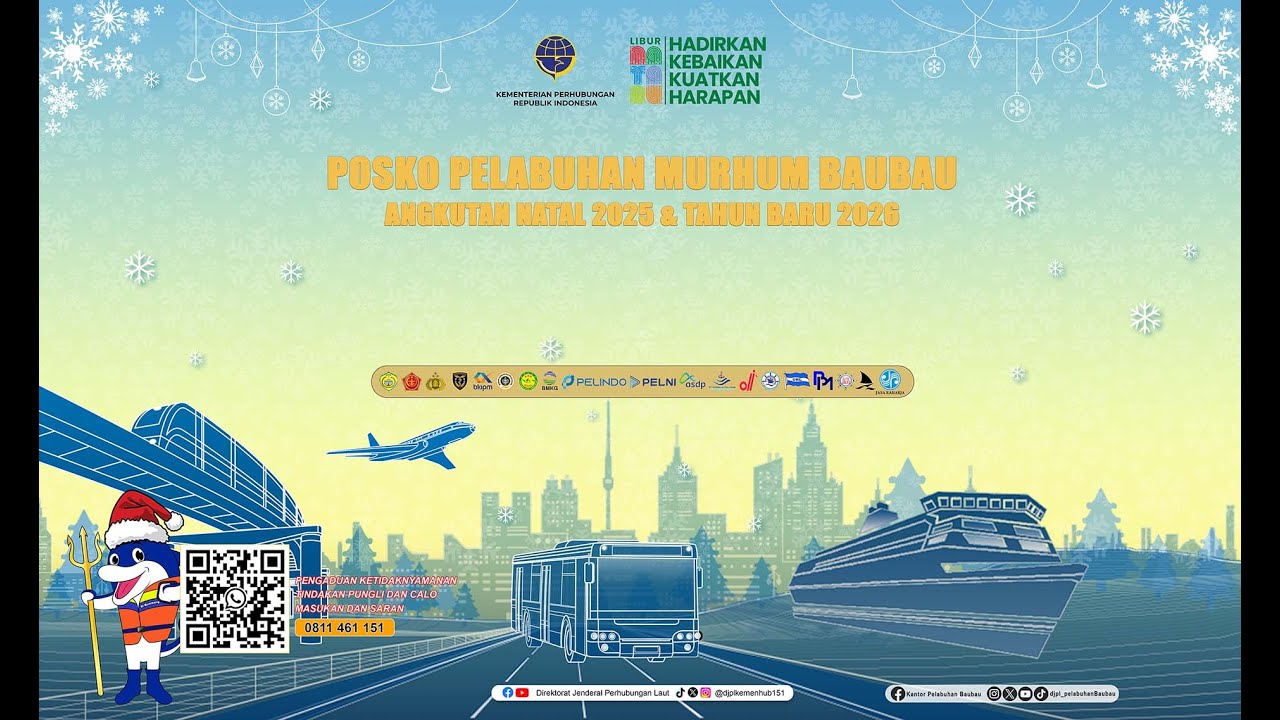 PELABUHAN MURHUM BAUBAU | 06/01/2026 |07.30 WITA | KONDISI NORMAL | CUACA MENDUNG