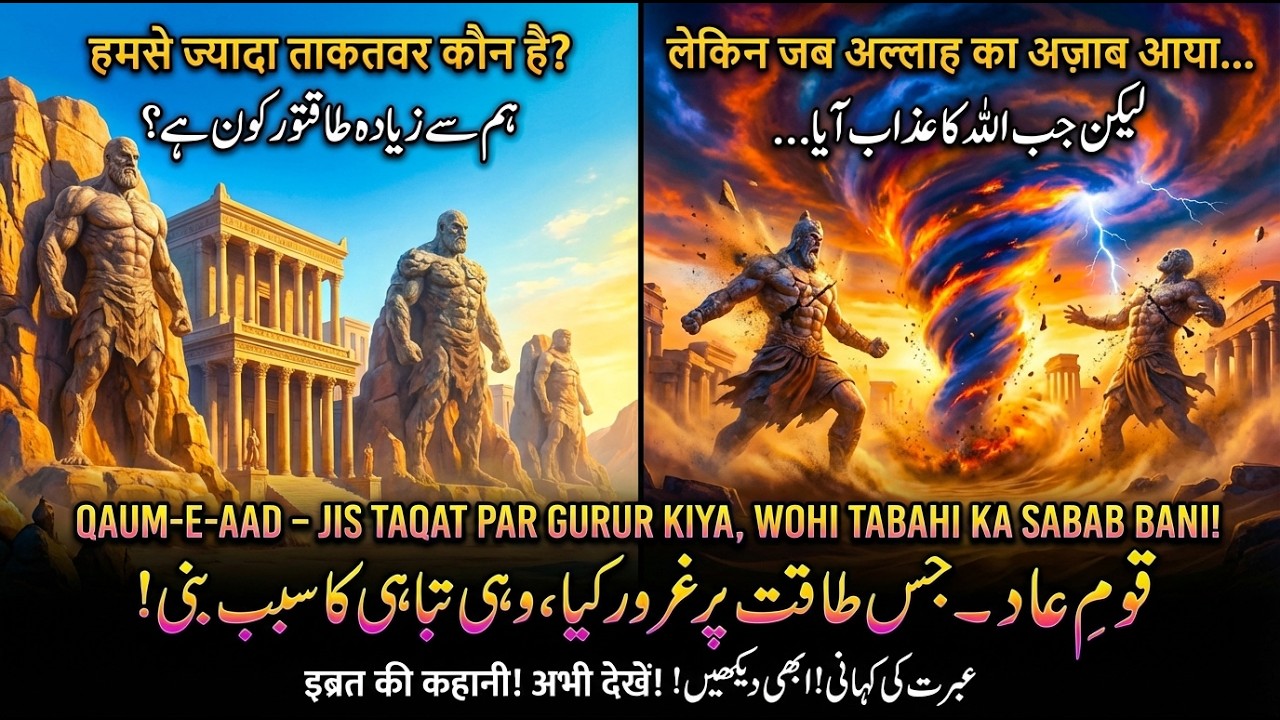 The Nation of Aad:  “Who Is Stronger Than Us?” The Giants Who Challenged Allah #islamicvideo
