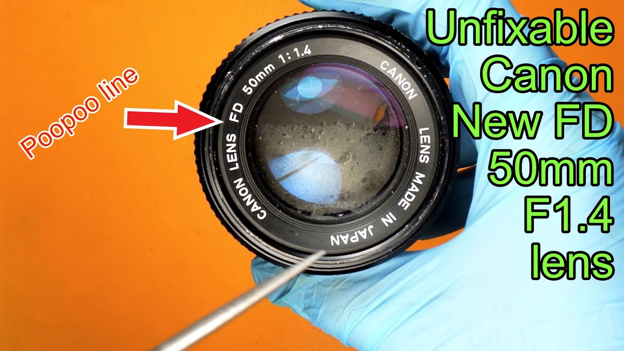 The Unfixable Canon NFD 50mm F1.4 lens.