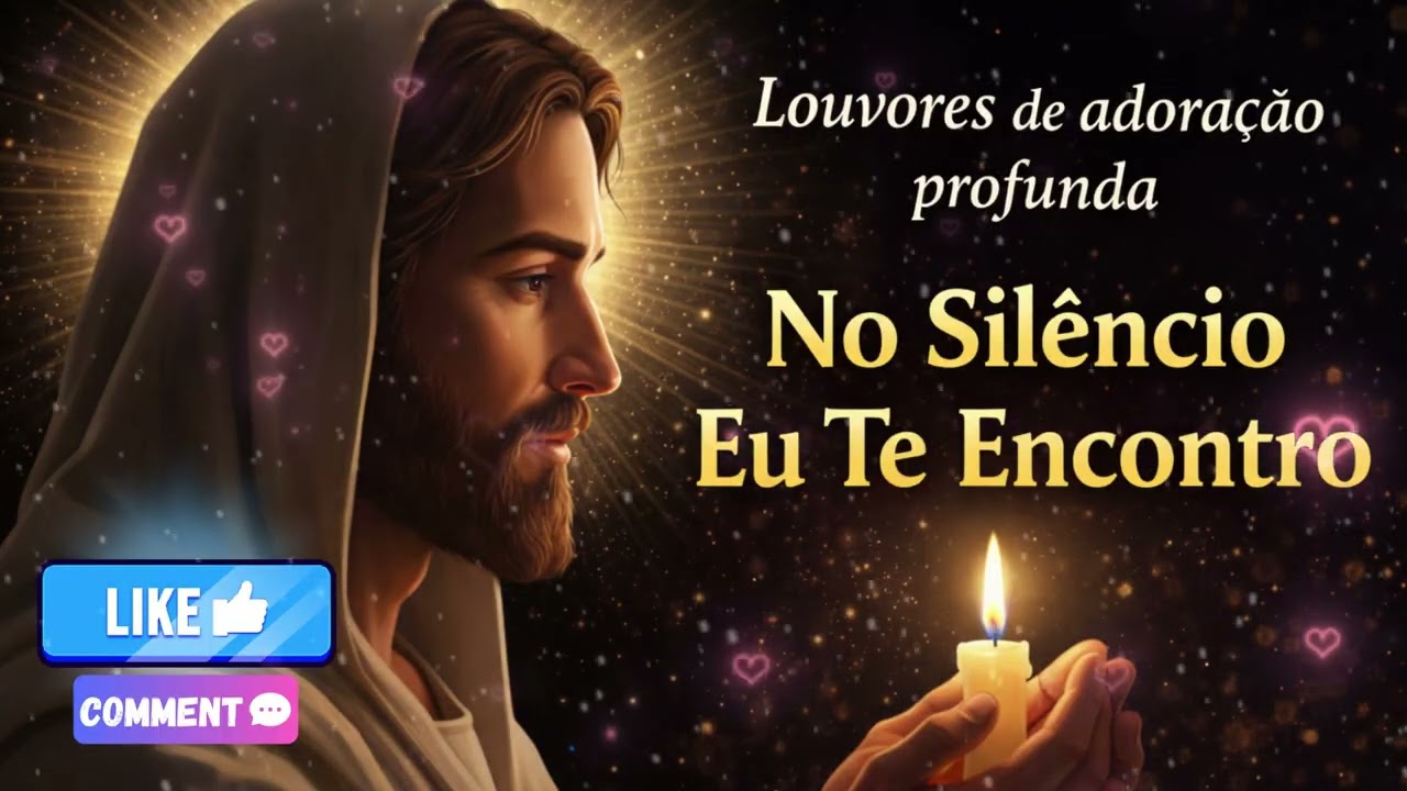 louvores de adoração profunda,  No Silêncio Eu te encontro.#jesuscristo #pazinterior #louvores