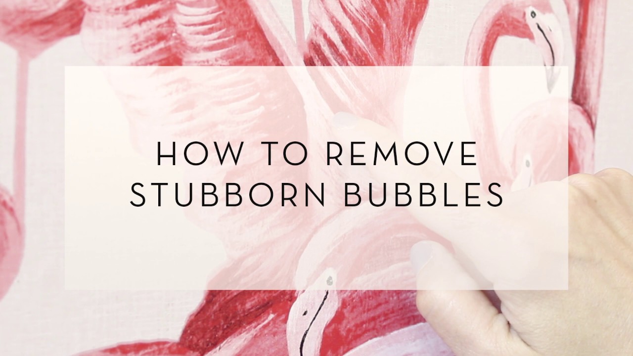 How To Remove Air Bubbles From Peel and Stick Wallpaper