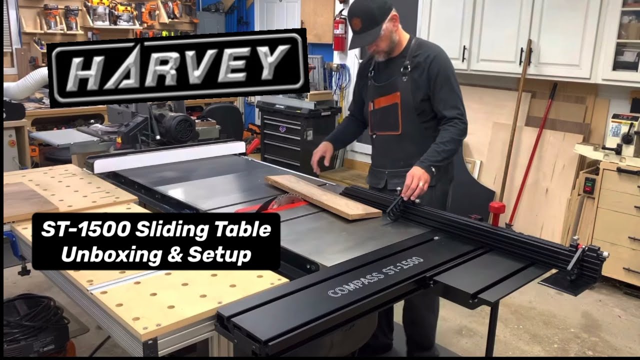 Harvey Compass ST-1500 Sliding Table Unboxing and Installation by @CReevesMakes