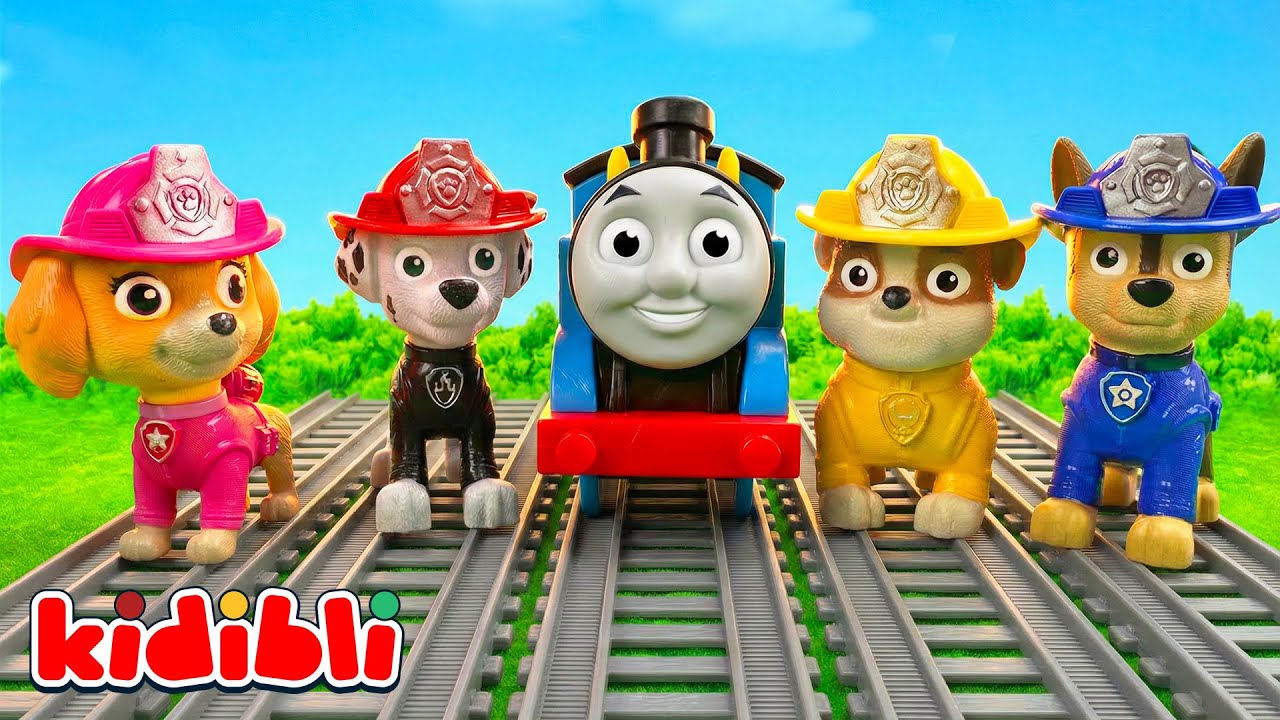 La Pat Patrouille en Mission Sauvetage avec Thomas Le Train 🚂 Vidéo de Jouets pour Enfants | Kidibli