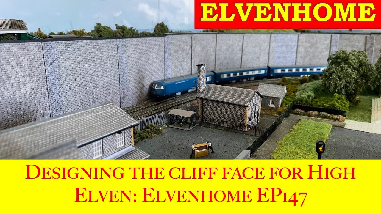 N Gauge Model Railway Layout Designing the cliff face for High Elven Elvenhome EP 147