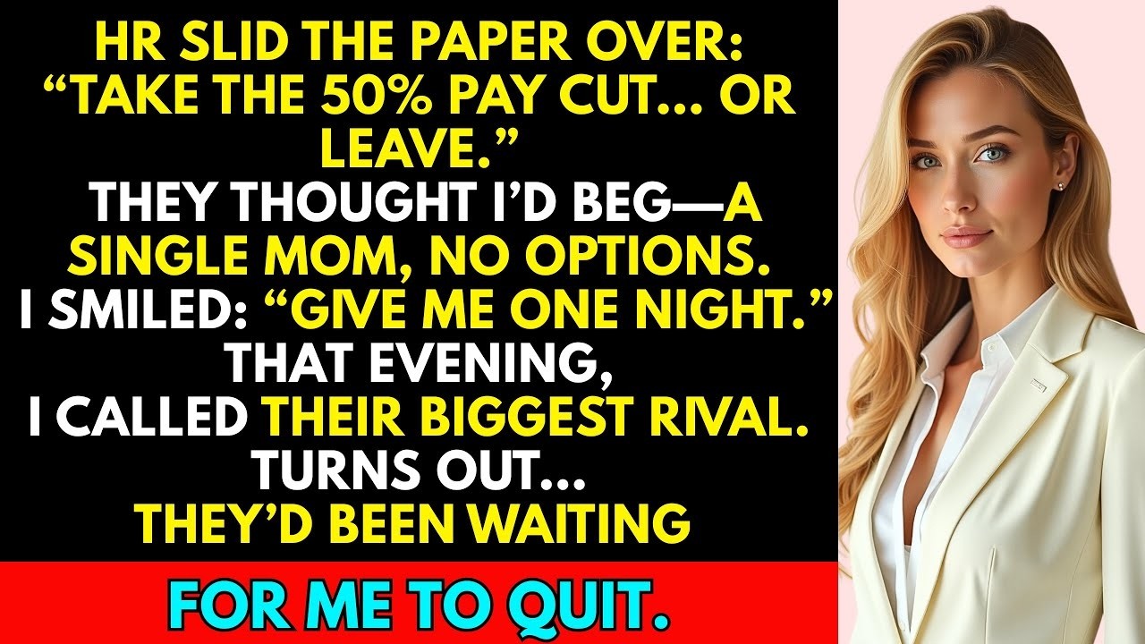 HR Gave Me Two Choices 50% Less Pay or Goodbye—One Call Later, They Were the Ones Panicking