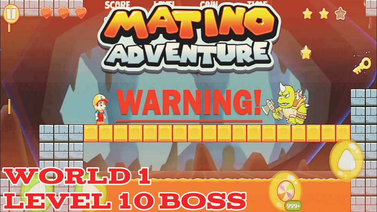 Super Matino Adventure Game Level 10 Boss