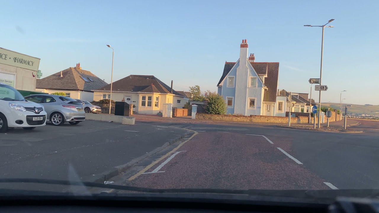 Driving in the West of Scotland - Ayr to Girvan via the Heads of Ayr - July 2021