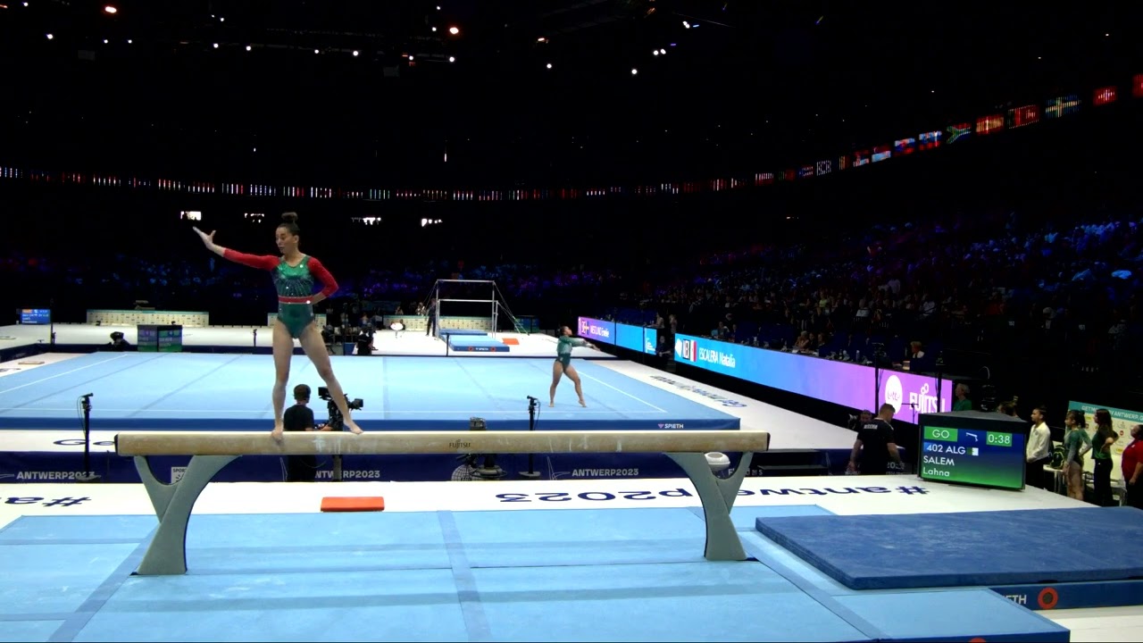 SALEM Lahna (ALG)_2023 Artistic Worlds, Antwerp (BEL)_Qualifications_Balance Beam