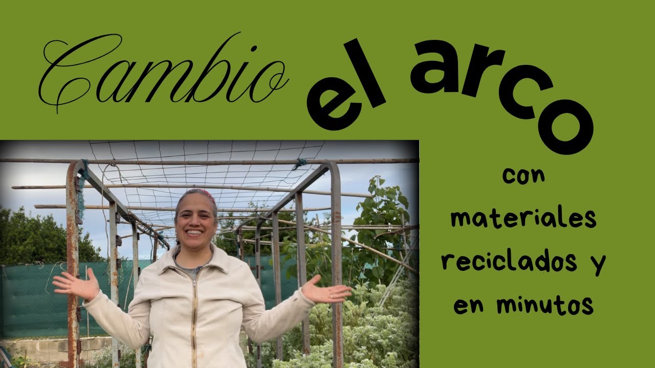 El arco de cañas se rompió 😢–Construyo otro con somieres reciclados ¡más resistente y duradero!