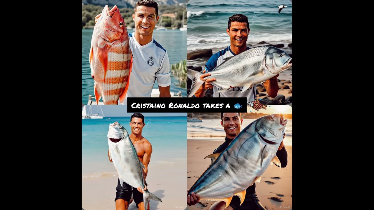 Cristiano Ronaldo Catches Fish in River 🐟 | Fun Moments by Cristiano Ronaldo Lovers 🥰😍