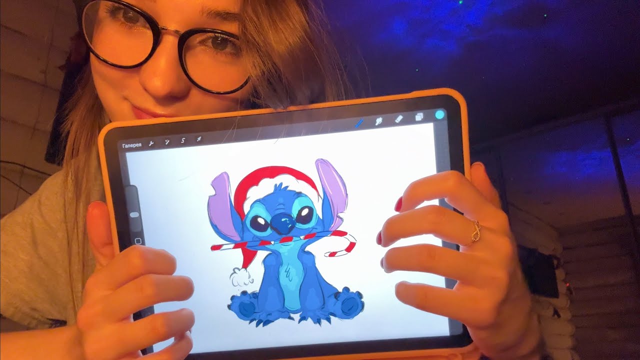 ASMR/АСМР🎨Рисую Стича 