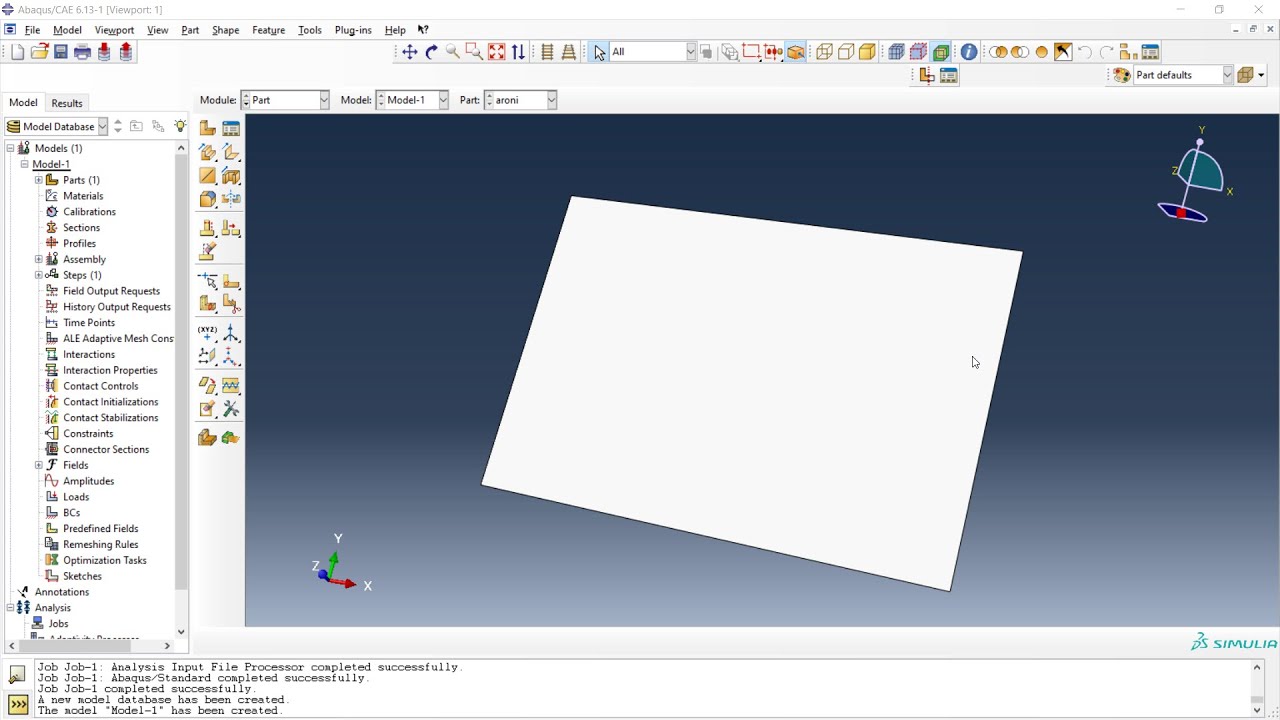 Abaqus Tutorial Part 29 crack analysis l آموزش نرم افزار آباکوس تحلیل ترک