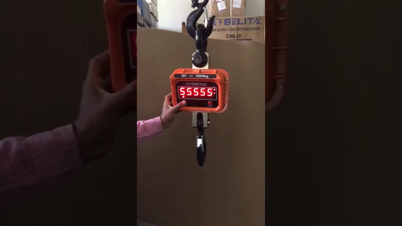 Calibration Process Of Original HY SERIE Digital Crane Scale