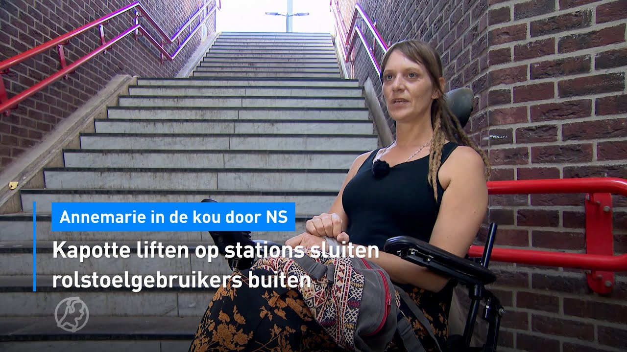 😡 Kapotte liften op stations sluiten rolstoelgebruikers buiten | Hart van Nederland
