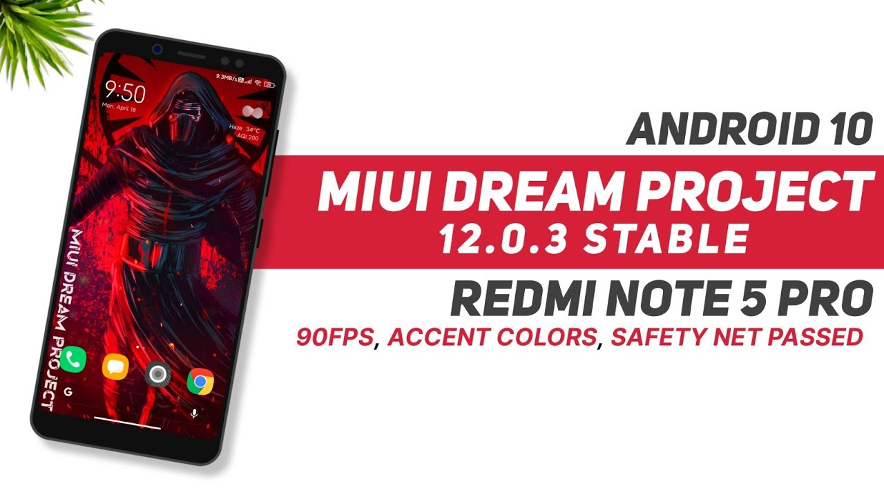 MIUI Dream Project 12.0.3 Stable | Redmi Note 5 Pro | Android 10 | Smooth UI | 90Fps, Accent Colors