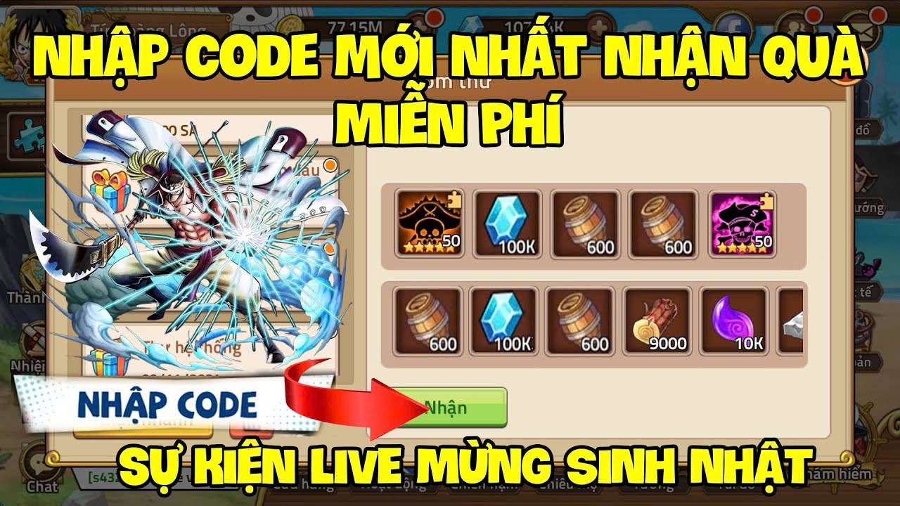 Tổng Hợp 5 Code Huyền Thoại Hải Tặc D&ugrave;ng Chung Mới Update | Sự Kiện Nhận Code Tuần Vip 2026 Nha