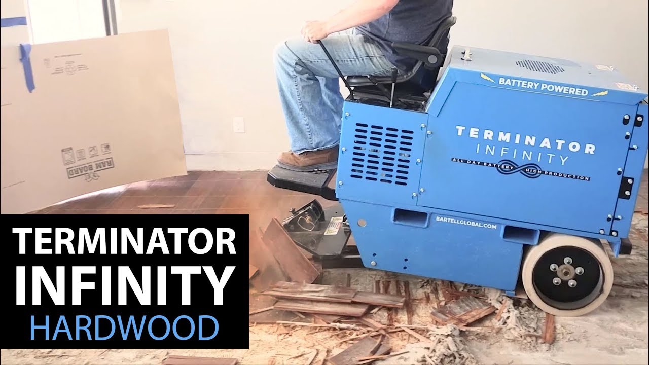 Terminator Infinity Floor Scraper - Removing Hardwood