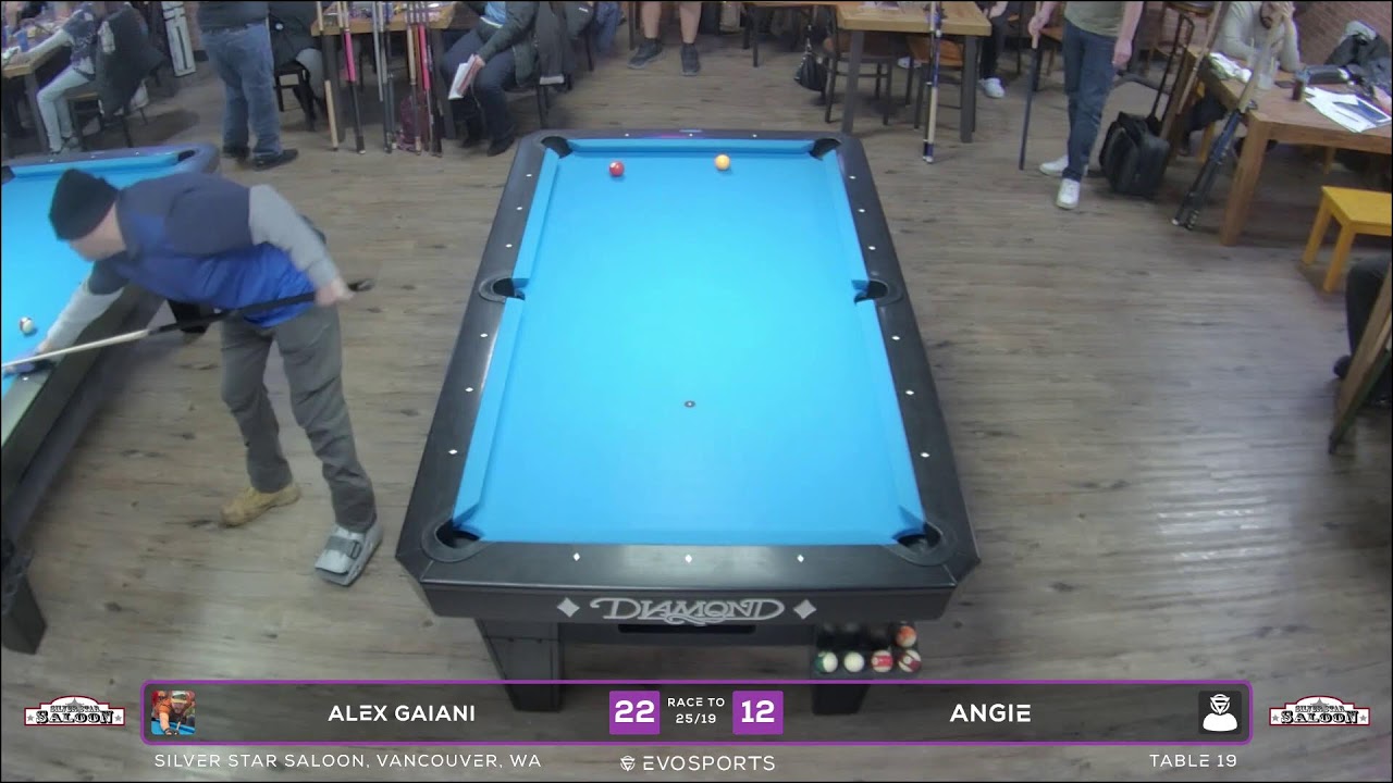 ALEX GAIANI vs ANGIE - SILVER STAR SALOON - TABLE 19 | EvoSports