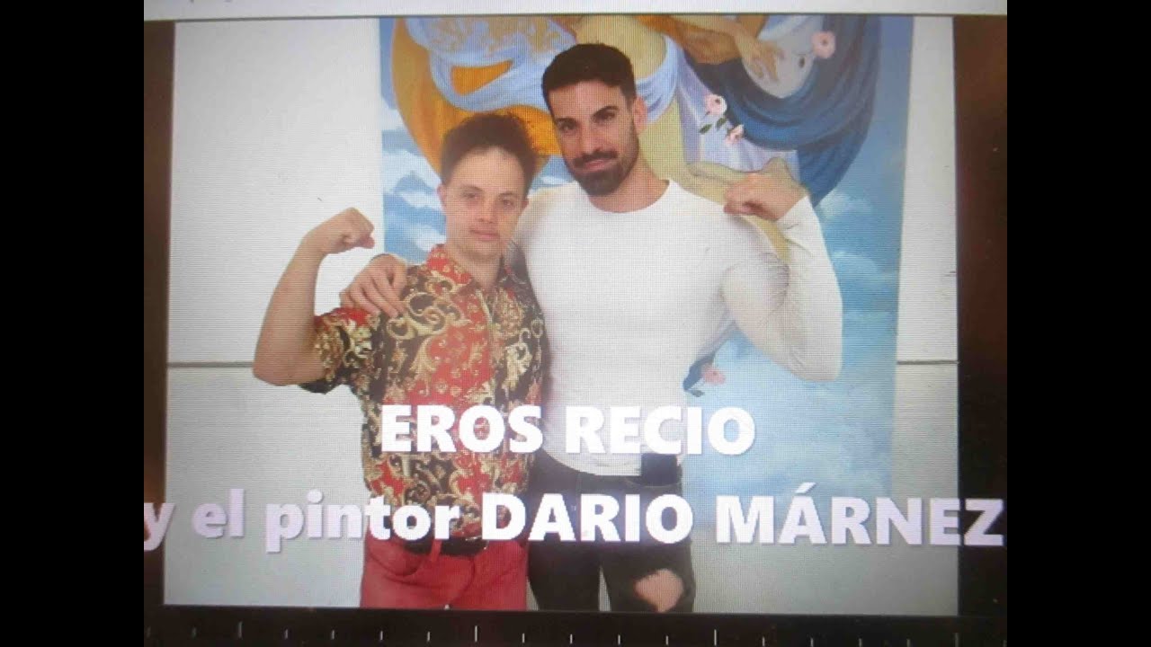 EROS RECIO Y EL PINTOR DARIO MÁRNEZ