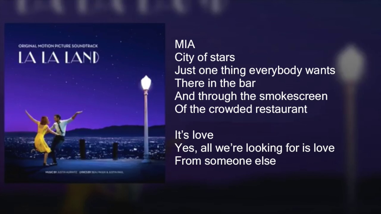 La La Land - City of Stars DUET - Lyrics