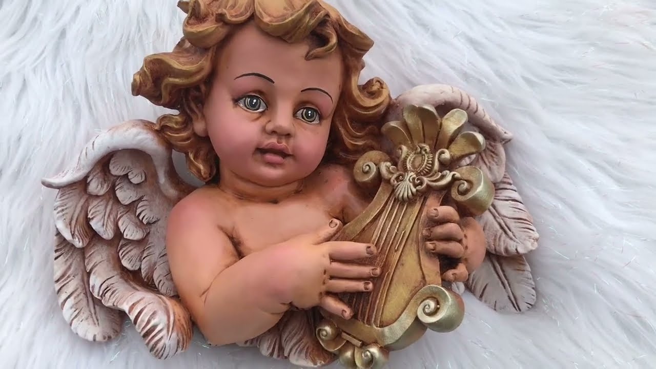 Cómo Pintar Ángel Técnica Envejecido Con Pinturas Kristal 🥰🎨