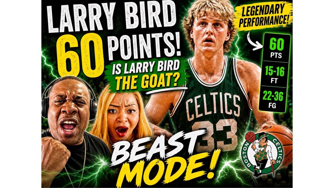 Beast Mode!!  Larry Bird's Legendary 60 Point Game (Reaction)