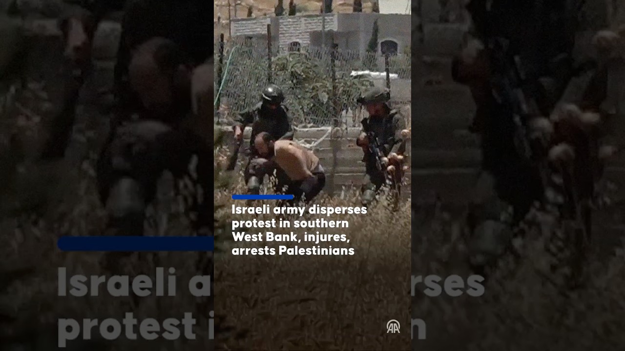 Israeli soldiers opened fire on Palestinian protesters in eastern Bethlehem