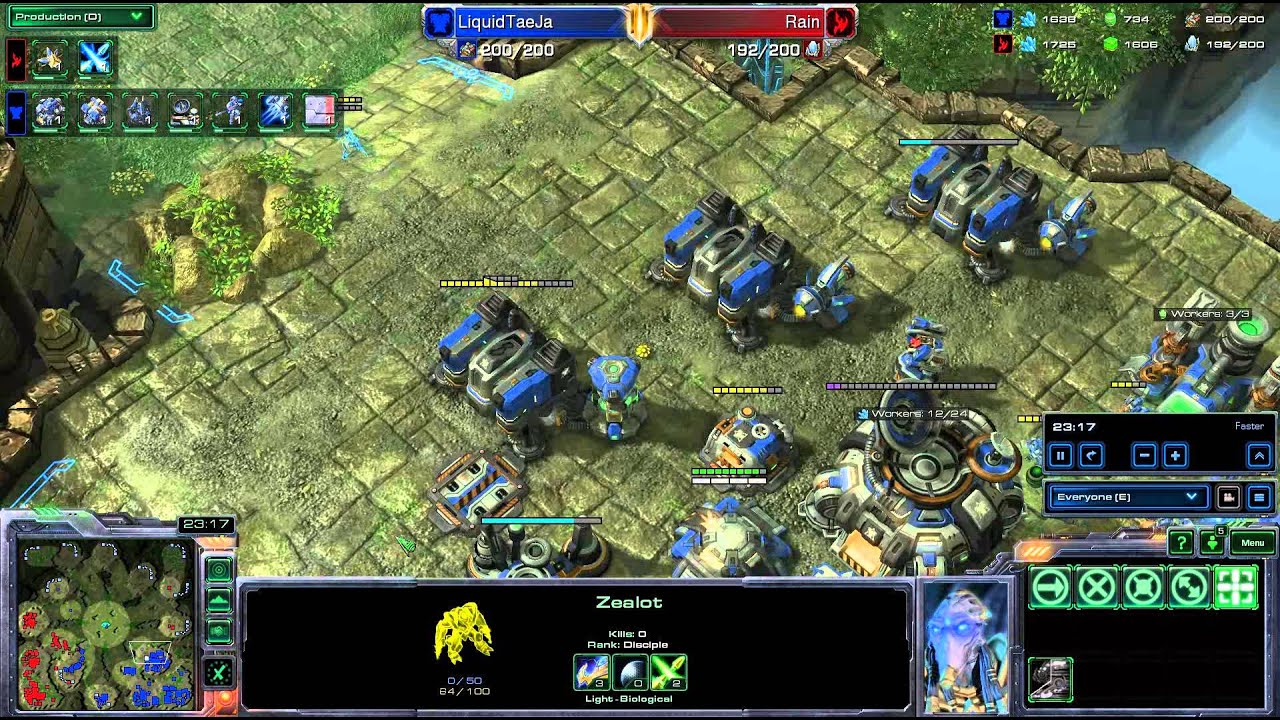 HD Starcraft 2 Taeja v Rain TvP g2