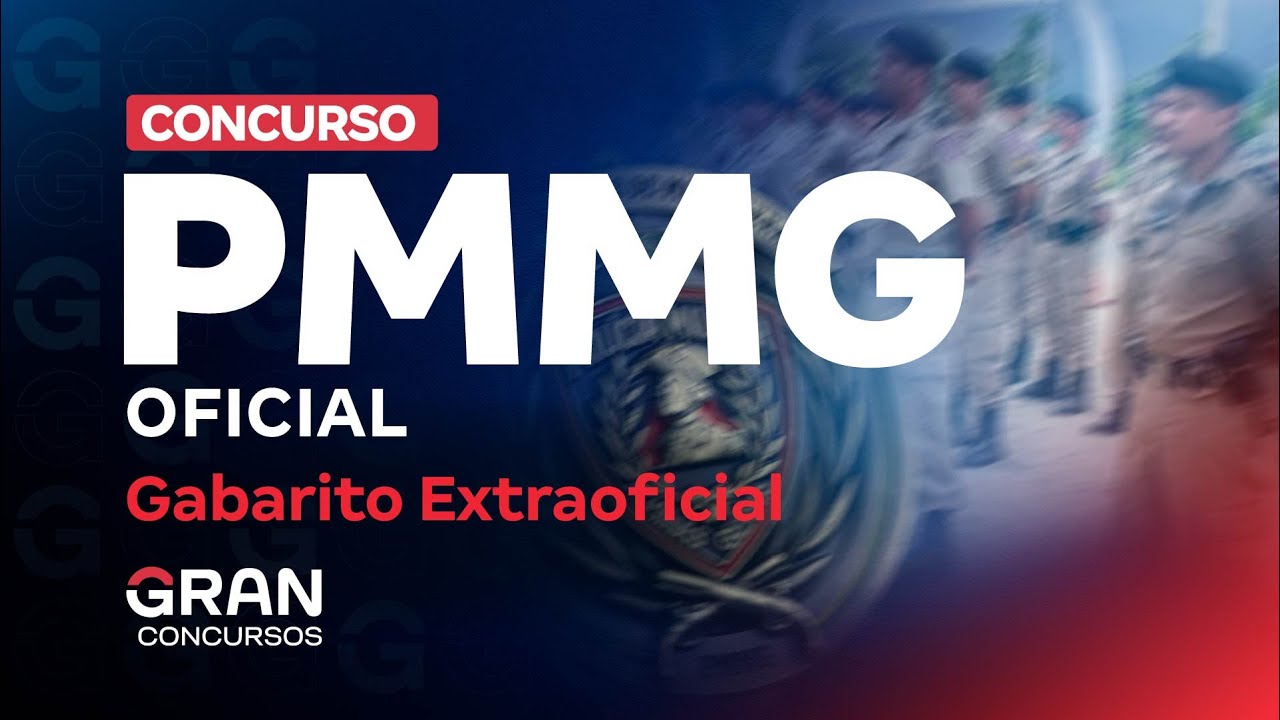 Concurso PMMG: Gabarito Extraoficial para Oficial