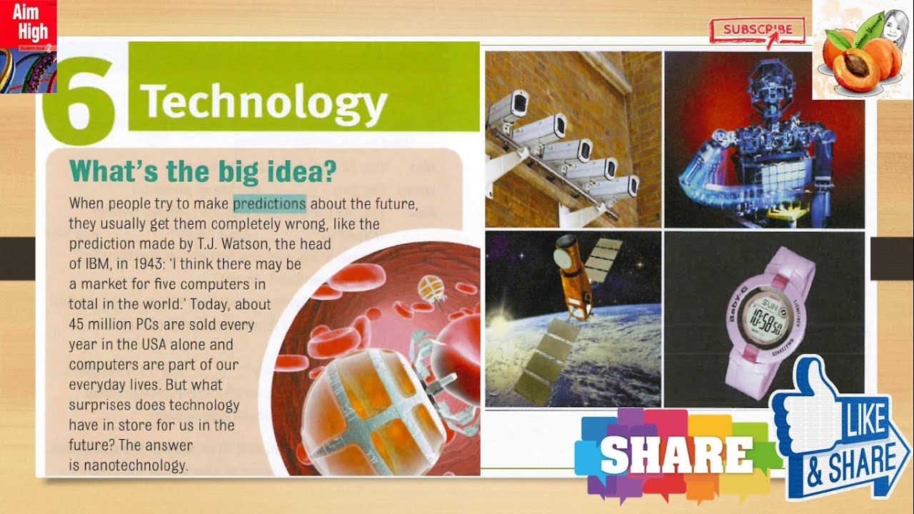 Aim High 2 Unit 6 technology نصوص أستماع