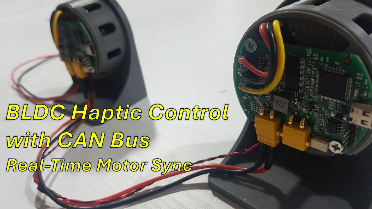 BLDC Haptic Control with CAN Bus | Real-Time Motor Sync