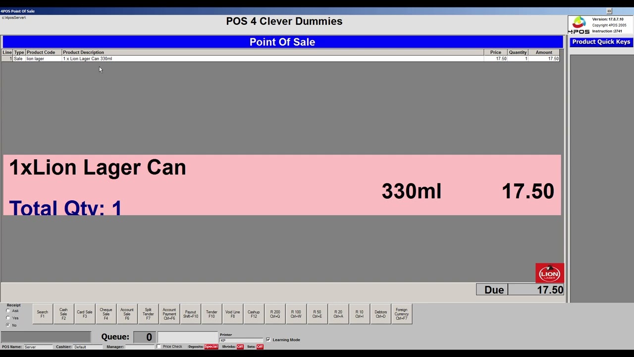 4POS Demo Scan