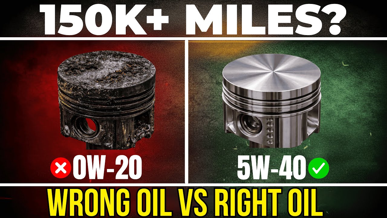 0W-20 vs 5W-30 vs 5W-40 for 150k+ Mile Engines — 500 Mechanics Reveal Truth.