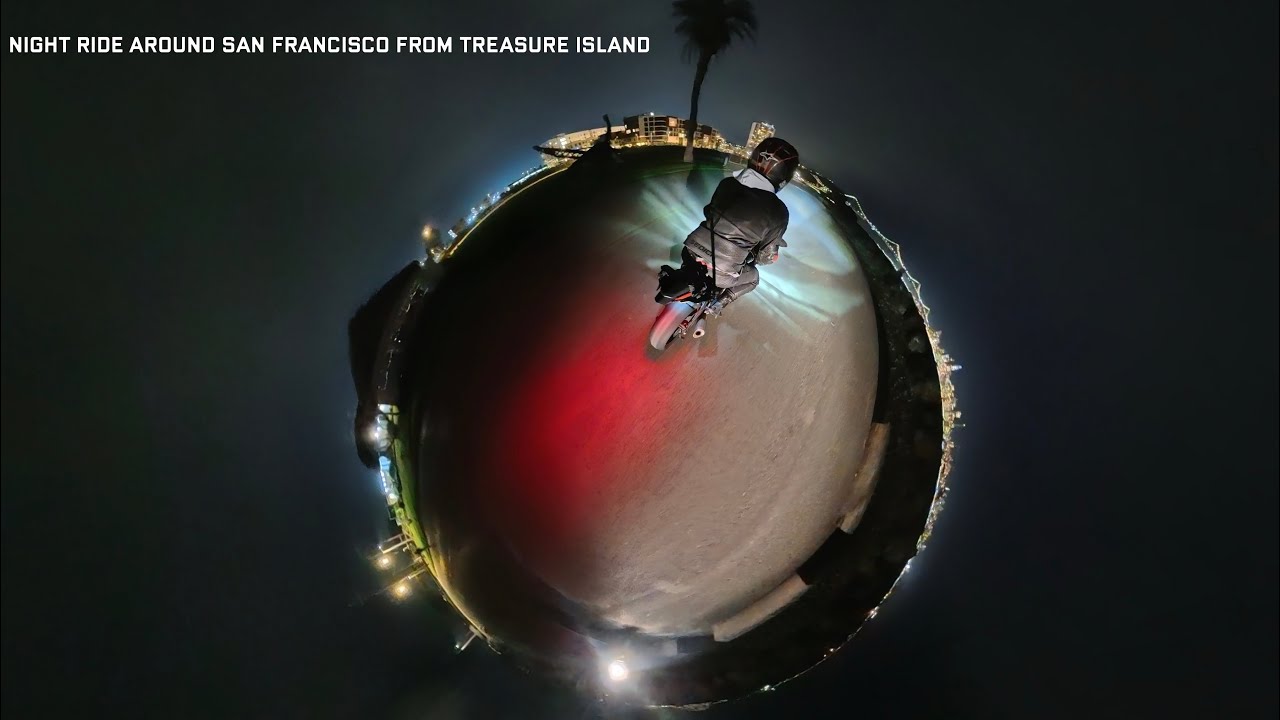 Motorcycle Night Ride Around San Francisco From Treasure Island￼