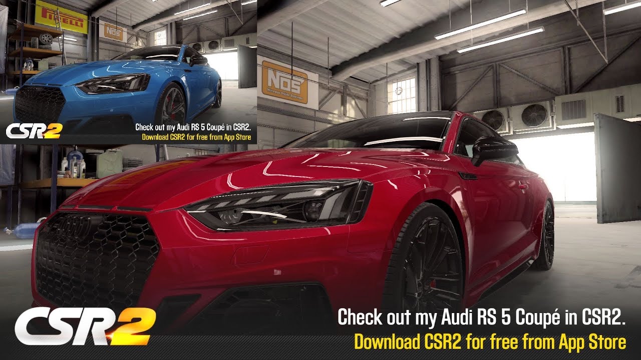 【CSR2】RS 5 Coupe (purple/gold), shift & tune for 7.650 (7.69x) 1/2mile include