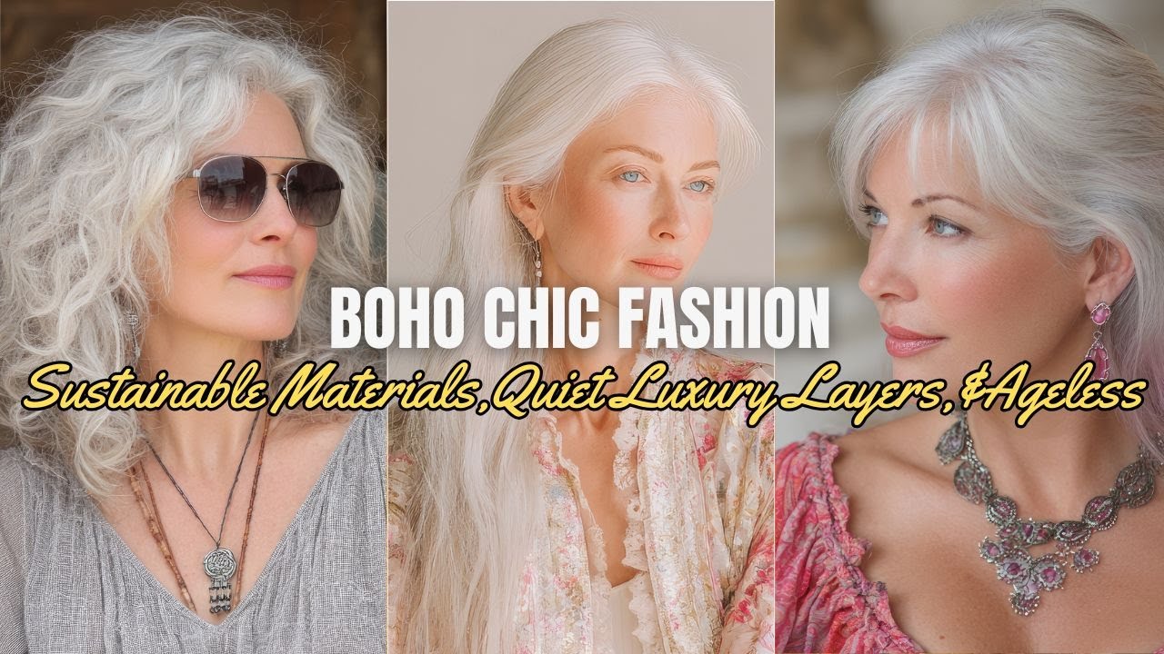 Boho Chic Transitional Fashion:Sustainable Materials, Quiet Luxury Layers, & Ageless Boho Over Sixty