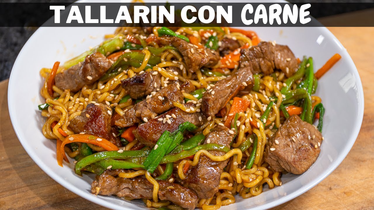 Tallarines con CARNE Teriyaki! | Abelca
