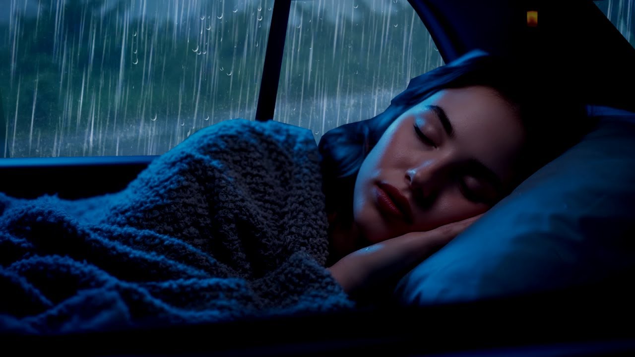 Soothing Car ASMR with Heavy Rain, Thunder, and Absolute Silence