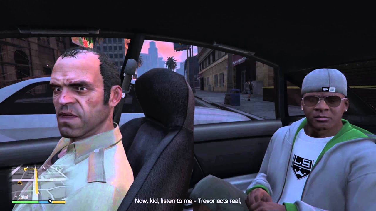 GTA V Conversations - Michael Hangs With Trevor and Franklin