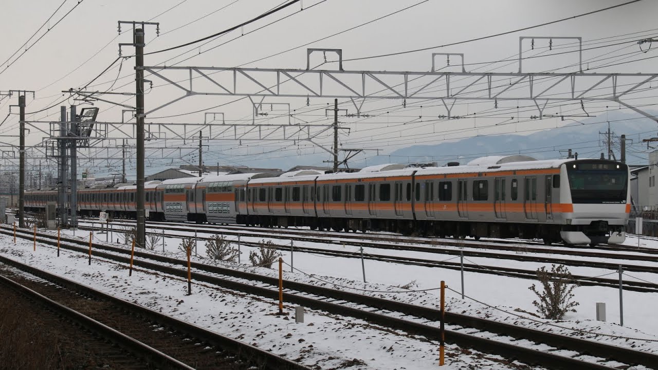 E233系トタT12編成構内試運転　長野総合車両センター