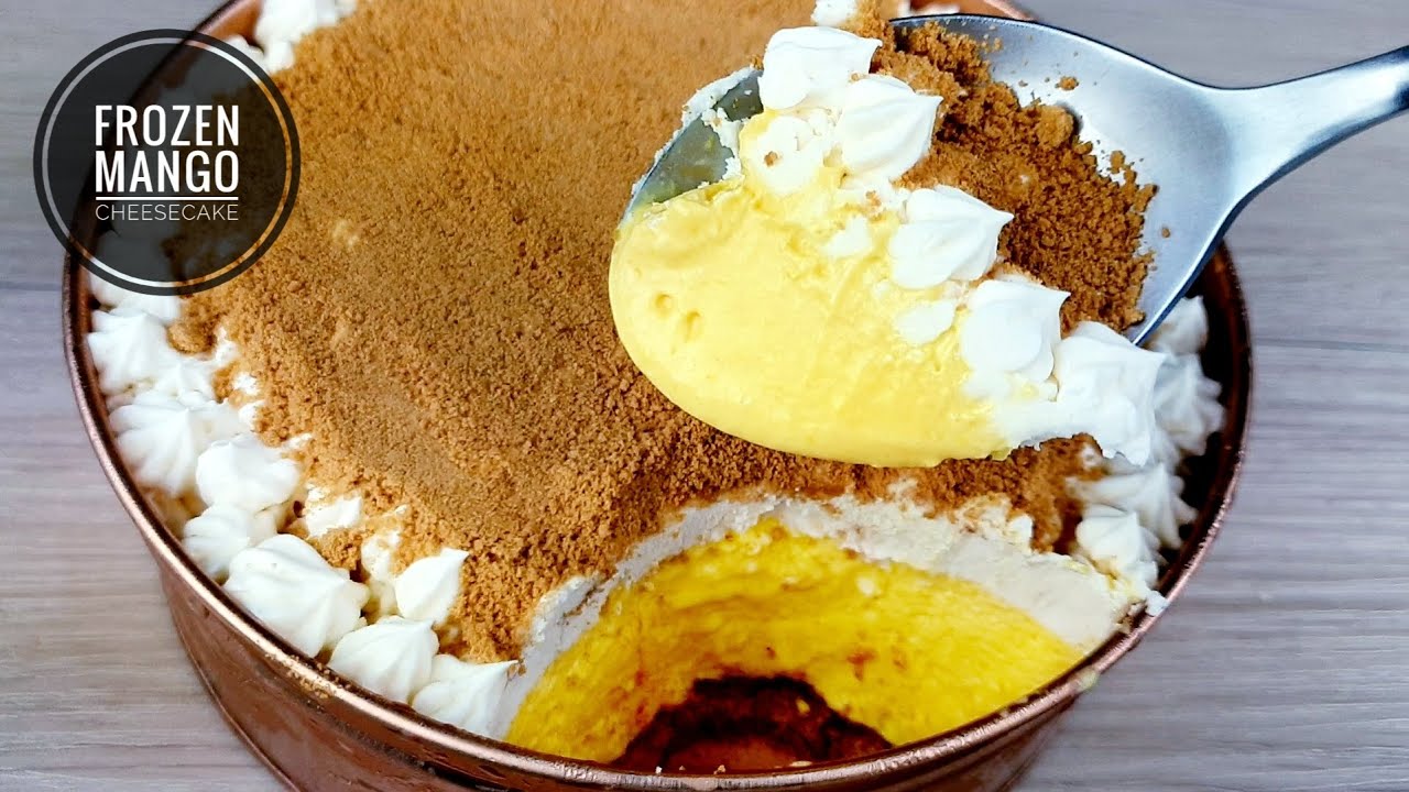 Frozen Mango Cheesecake (Ice Cream Cake)