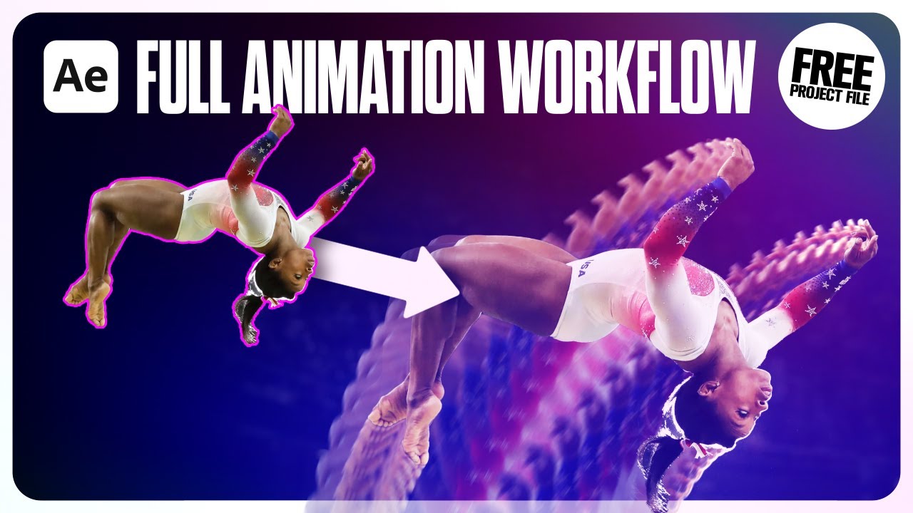 3D Sports Motion Trail | After Effects Animation Workflow