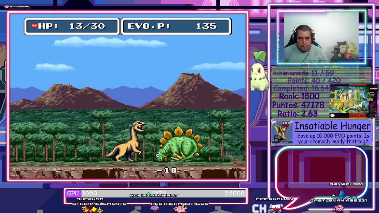 E.V.O Search for Eden - AoM - Retroachievements - Cheevos - Logros